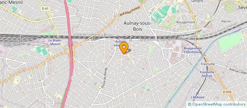 localisation de l'entreprise ACA INVESTISSEMENTS à AULNAY SOUS BOIS
