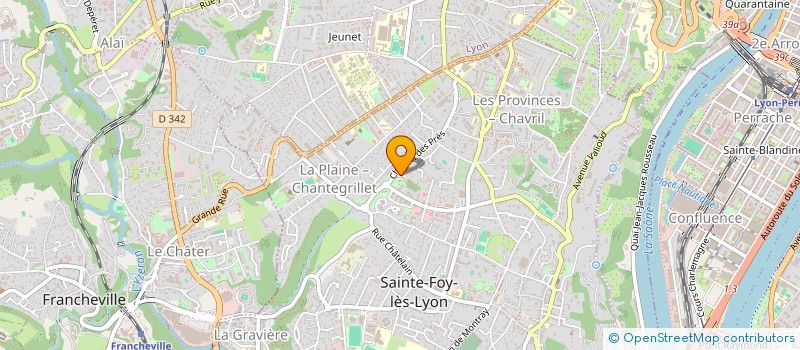 localisation de l'entreprise ACA NETTOYAGE  SAINTE-FOY-LES-LYON