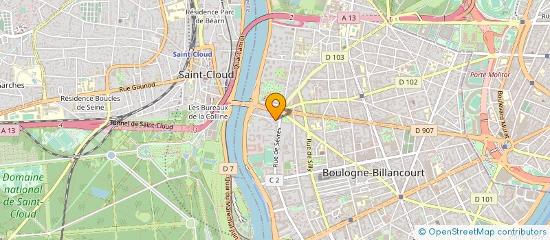 localisation de l'entreprise ACA SERVICES à BOULOGNE-BILLANCOURT