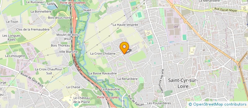localisation de l'entreprise ACA VELYMEZ  SAINT-CYR-SUR-LOIRE