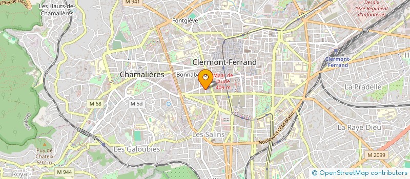 localisation de l'entreprise ACAA IMMOBILIER  CLERMONT-FERRAND