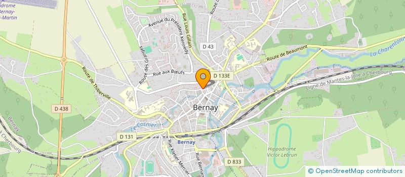 localisation de l'entreprise ACABI  BERNAY