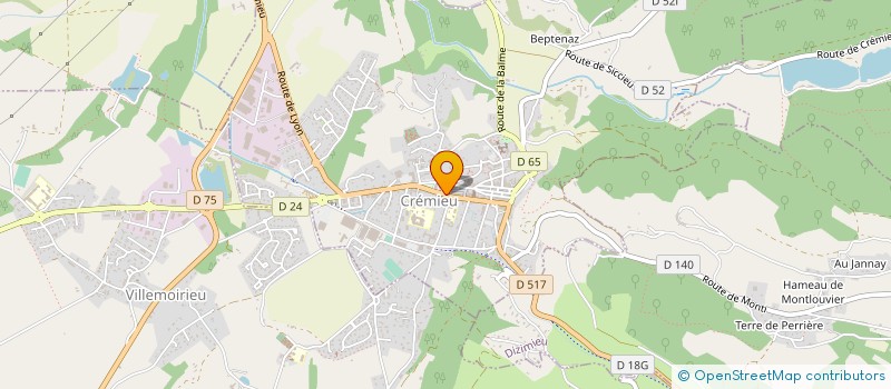 localisation de l'entreprise ACABRED  CREMIEU