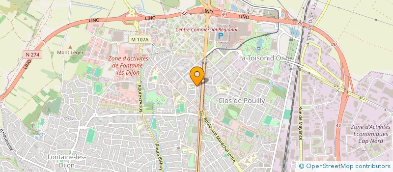 localisation de l'entreprise ACACIA à DIJON