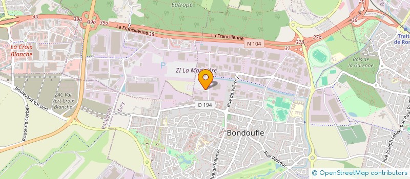 localisation de l'entreprise ACACIA  BONDOUFLE