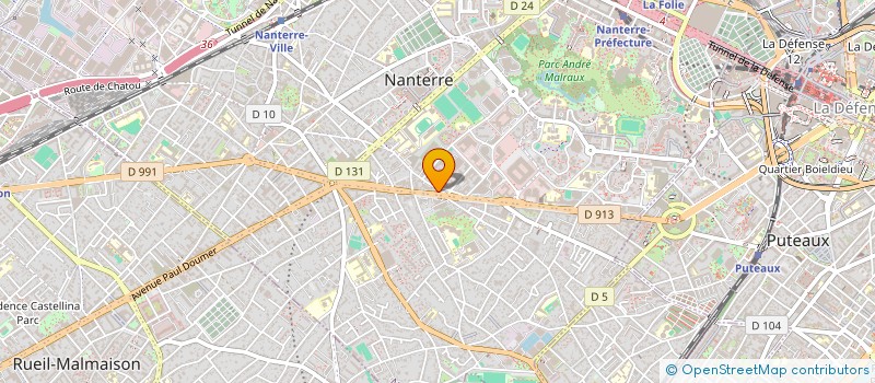 localisation de l'entreprise ACACIA  NANTERRE