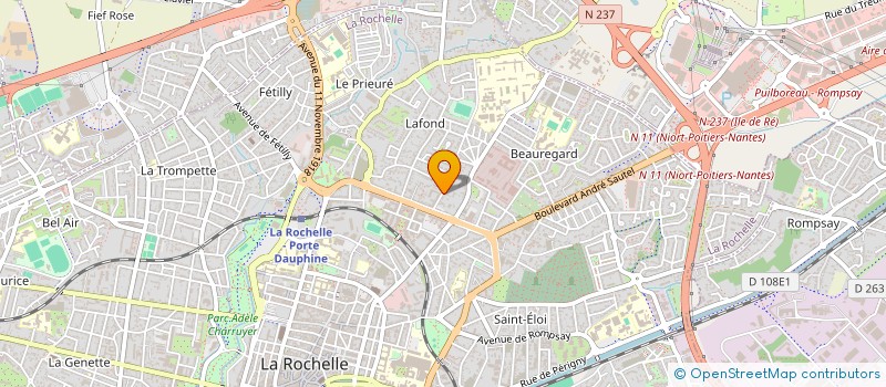 localisation de l'entreprise ACACIA DEVELOPPEMENT à LA ROCHELLE