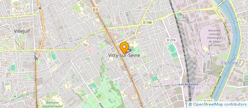 localisation de l'entreprise ACACIA GLACIERE  VITRY-SUR-SEINE