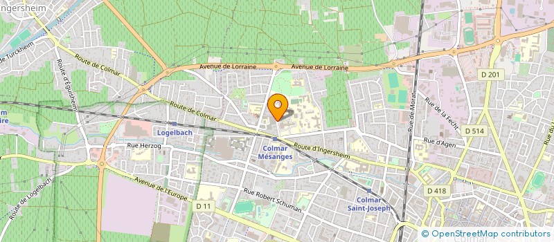 localisation de l'entreprise ACACIA PAYSAGES  COLMAR