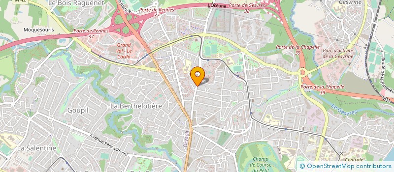 localisation de l'entreprise ACACIA PEINTURE à NANTES