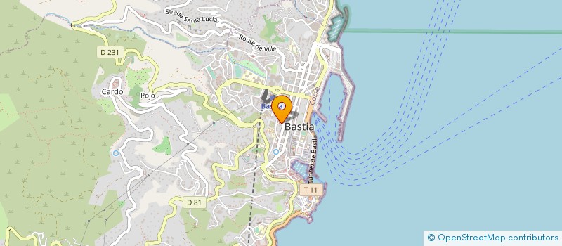 localisation de l'entreprise ACACIA PEINTURE à BASTIA