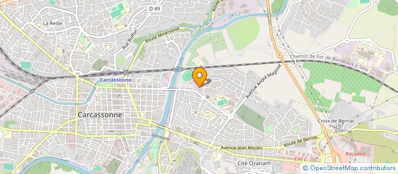 localisation de l'entreprise ACACIA TENNIS ACADEMY  CARCASSONNE