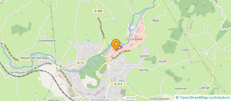 localisation de l'entreprise ACACIA19  AMPLEPUIS