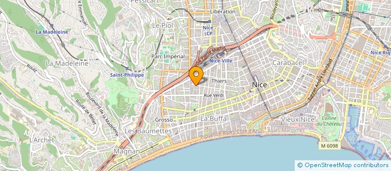 localisation de l'entreprise ACACIAAZURA à NICE