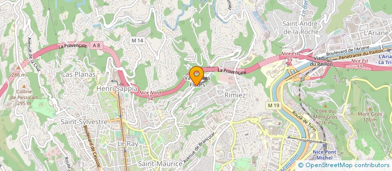 localisation de l'entreprise ACACIAS CENT QUATORZE à NICE