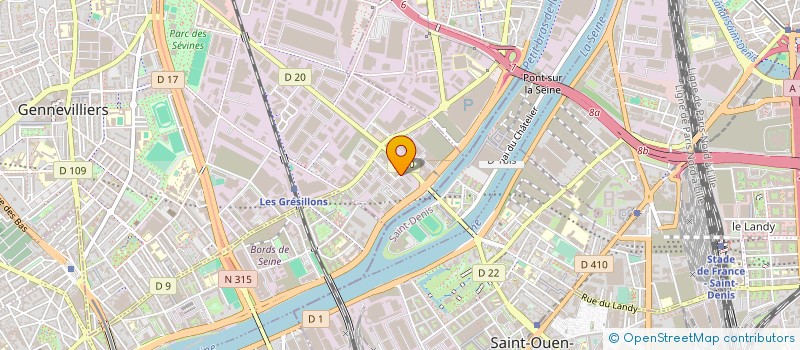 localisation de l'entreprise ACAD à GENNEVILLIERS