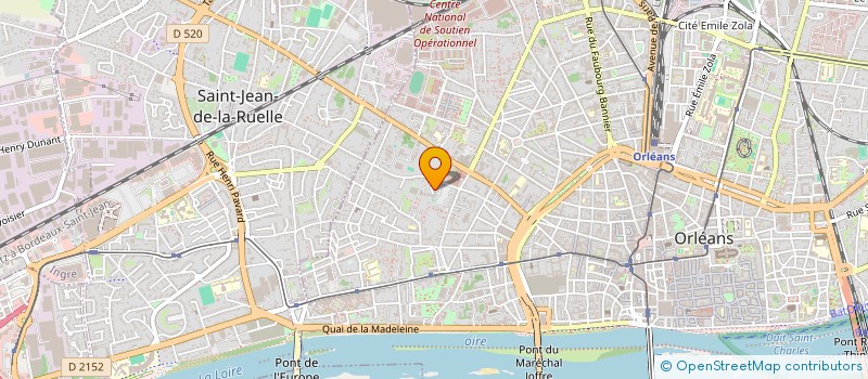 localisation de l'entreprise ACAD FORMAT PLONGEE SOUS MARINE DOLLFIN à ORLEANS