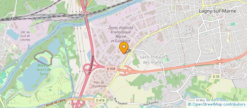 localisation de l'entreprise ACADANCE  SAINT-THIBAULT-DES-VIGNES