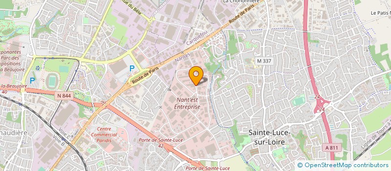 localisation de l'entreprise ACADE à NANTES
