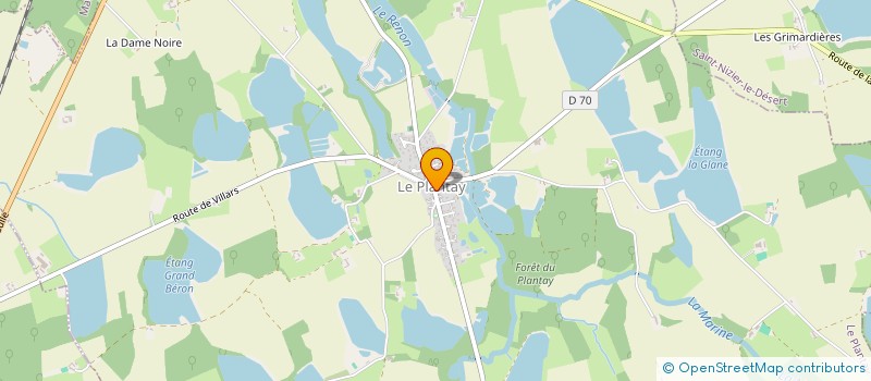 localisation de l'entreprise ACADE  LE PLANTAY