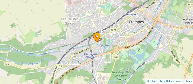 localisation de l'entreprise ACADEMIA  ETAMPES