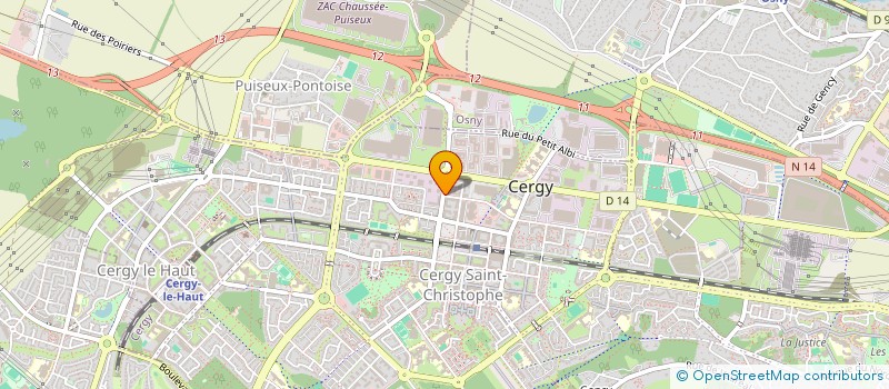 localisation de l'entreprise ACADEMIA FOOTBALL ADVISORY SPORTS  CERGY