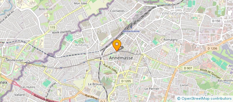 localisation de l'entreprise ACADEMIA MOTUS MENTIS ASSOCIATION  ANNEMASSE