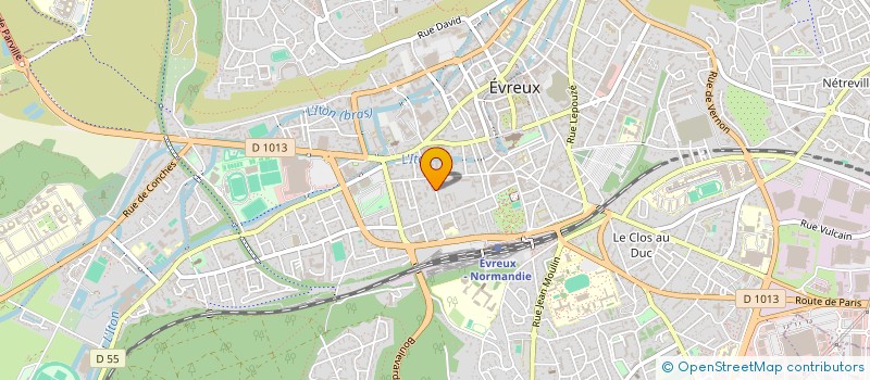 localisation de l'entreprise ACADEMIC DANCE CENTER ARNAUD DEMOY  EVREUX