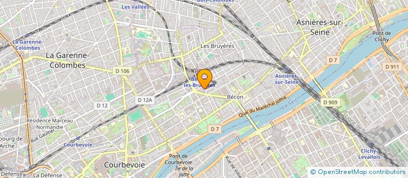 localisation de l'entreprise ACADEMIE ALLARD à COURBEVOIE