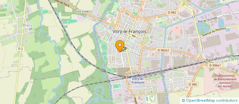 localisation de l'entreprise ACADEMIE ART LIBRE ARTS PLASTIQ APPLIQ  VITRY-LE-FRANCOIS