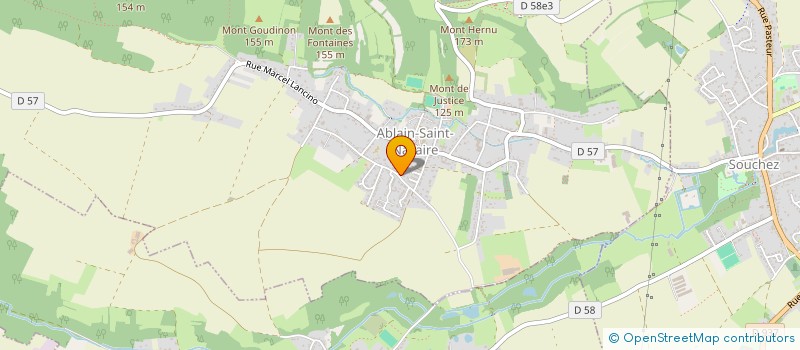 localisation de l'entreprise ACADEMIE ARTOIS COMBAT  ABLAIN-SAINT-NAZAIRE