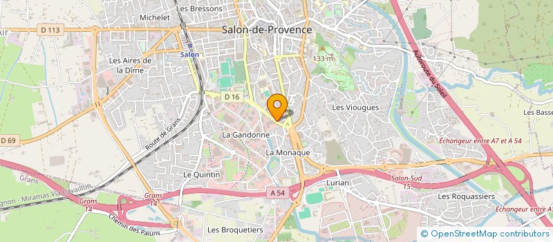 localisation de l'entreprise ACADEMIE ARTS & EXPRESSION  SALON-DE-PROVENCE