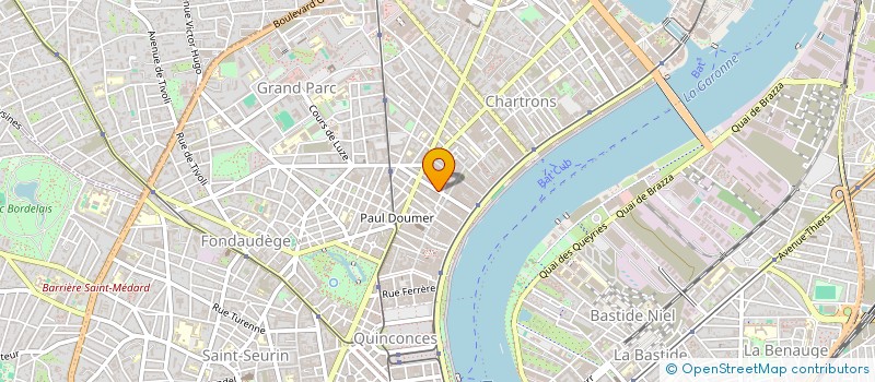 localisation de l'entreprise ACADEMIE ARTS INSTITUT FORMATION METIERS à BORDEAUX