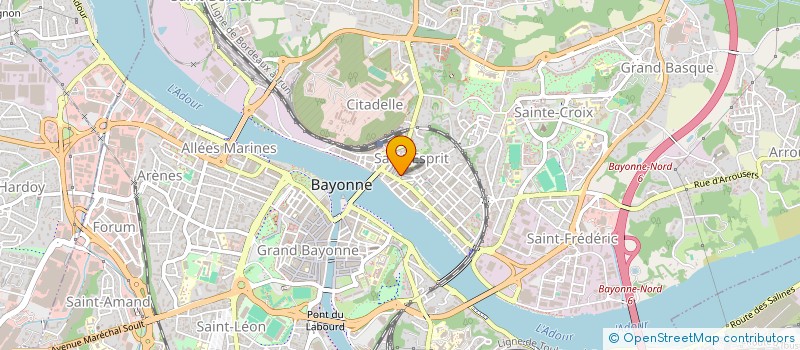 localisation de l'entreprise ACADEMIE BAYONNAISE DE BILLARD à BAYONNE