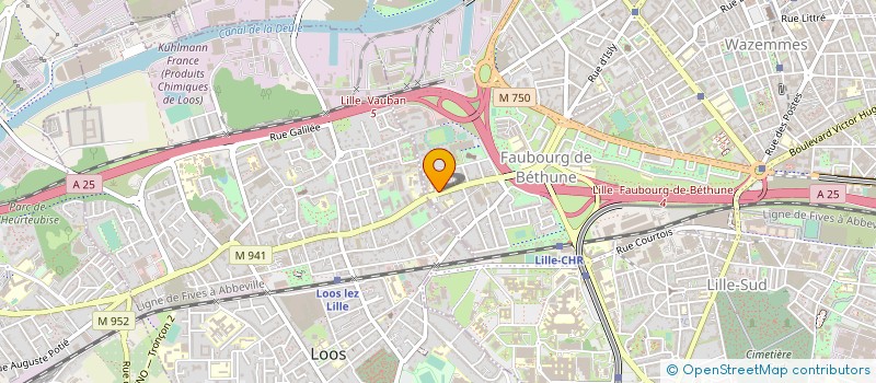 localisation de l'entreprise ACADEMIE BEAUTE & CIE à LILLE