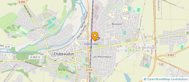 localisation de l'entreprise ACADEMIE BILLARD CLUB DUNOIS à CHATEAUDUN