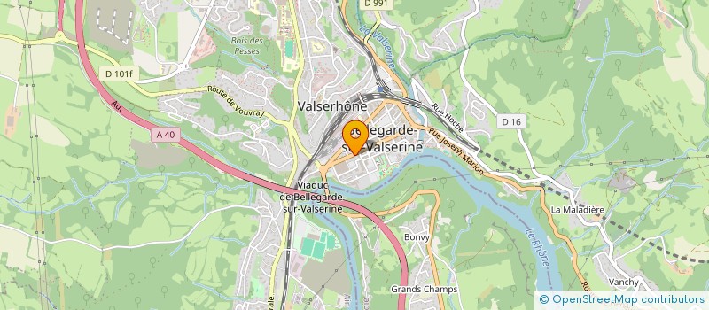 localisation de l'entreprise ACADEMIE BILLARD DE LA VALSERINE à VALSERHONE