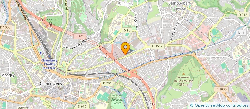 localisation de l'entreprise ACADEMIE CHAMBERY SAVOIE GYMNASTIQUE  CHAMBERY