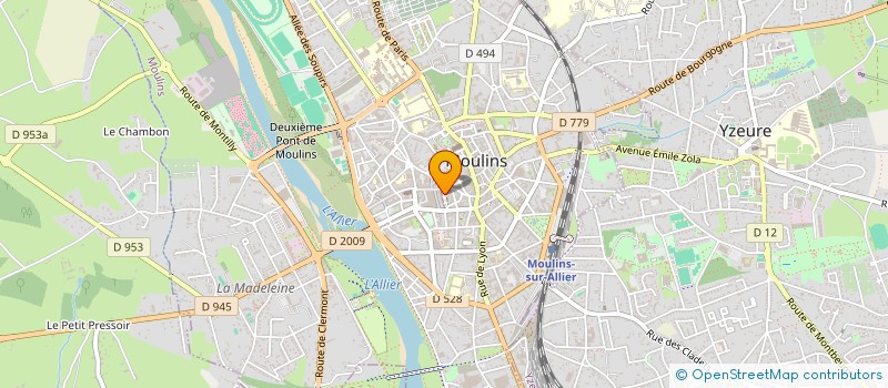 localisation de l'entreprise ACADEMIE CHOREGRAPHIQUE DE MOULINS  MOULINS