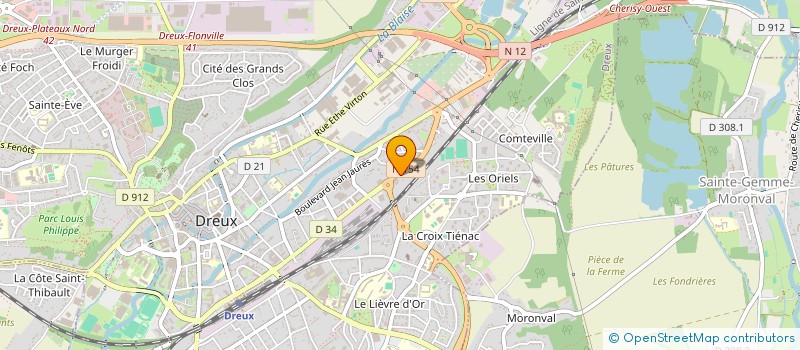 localisation de l'entreprise ACADEMIE COBRA TEAM DREUX TAEKWONDO à DREUX