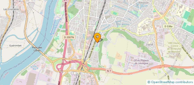 localisation de l'entreprise ACADEMIE D'ARTS MARTIAUX HISTORIQUES EUROPEENS - VALENCE  VALENCE