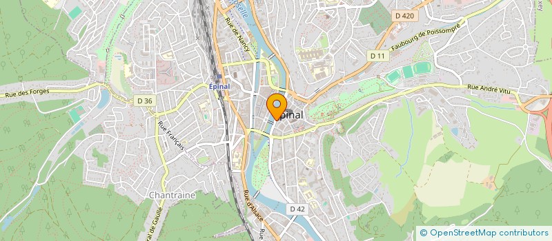 localisation de l'entreprise ACADEMIE D'ARTS PLASTIQUES D'EPINAL à EPINAL