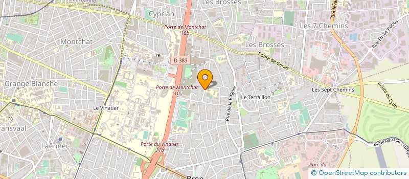 localisation de l'entreprise ACADEMIE D'ESCRIME DE BRON à BRON