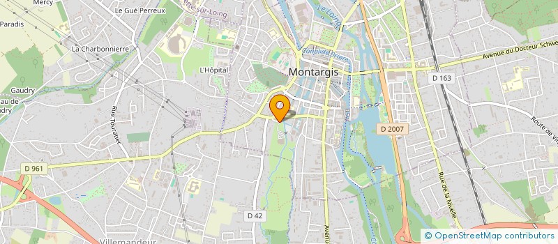 localisation de l'entreprise ACADEMIE D'ESCRIME DE MONTARGIS à MONTARGIS