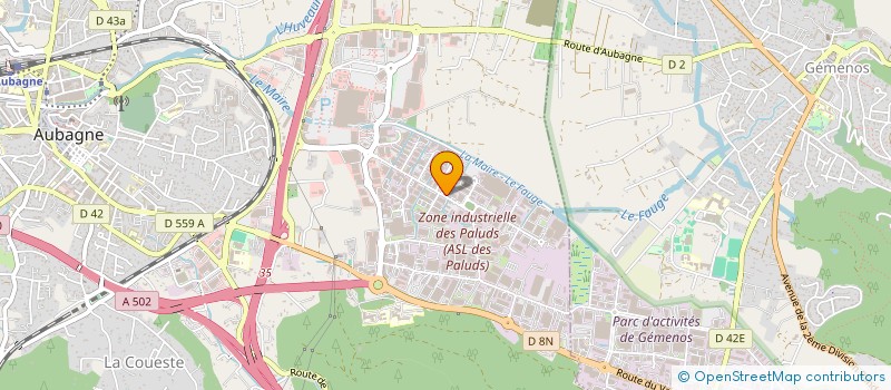 localisation de l'entreprise ACADEMIE D'OSTEOPATHIE DE MEDITERRANEE à AUBAGNE