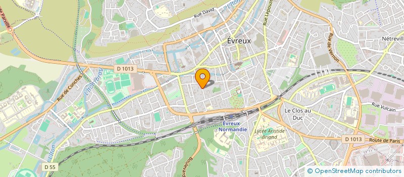 localisation de l'entreprise ACADEMIE DANCE CENTER ARNAUD DEMOY  EVREUX