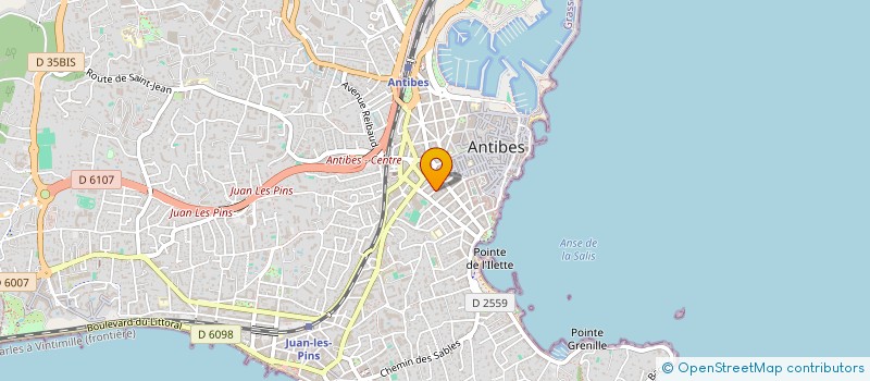 localisation de l'entreprise ACADEMIE DE BEAUTE ET FORMATIONS à ANTIBES