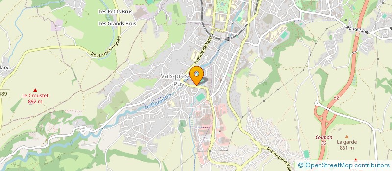 localisation de l'entreprise ACADEMIE DE BILLARD  VALS-PRES-LE-PUY