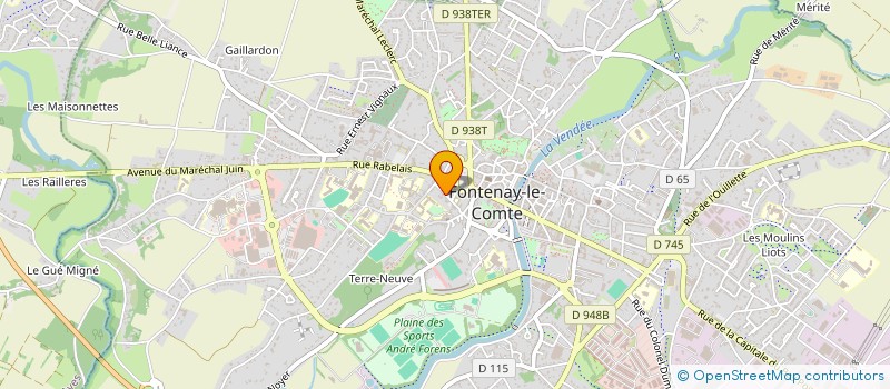 localisation de l'entreprise ACADEMIE DE BILLARD FONTENAY à FONTENAY-LE-COMTE
