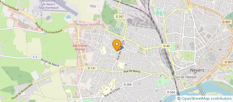 localisation de l'entreprise ACADEMIE DE BOXE ANGLAISE CITOYENNE DE NEVERS à NEVERS